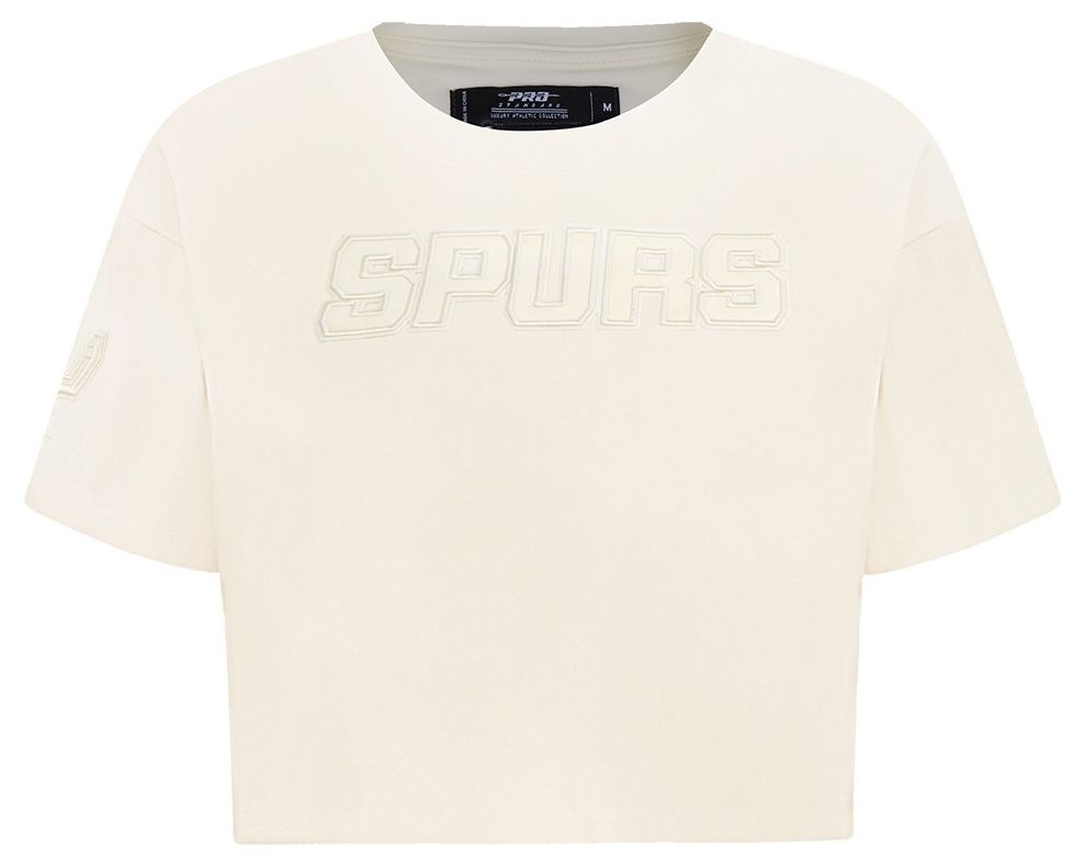 Pro Standard Women's San Antonio Spurs Off White Neutral Boxy T-Shirt product image