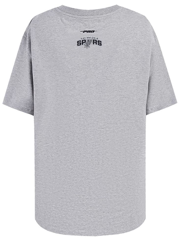 Pro Standard Women's San Antonio Spurs Grey Script Tail Boyfriend T-Shirt product image