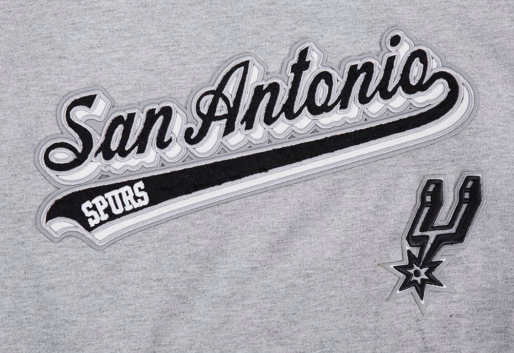 Pro Standard Women's San Antonio Spurs Grey Script Tail Boyfriend T-Shirt product image