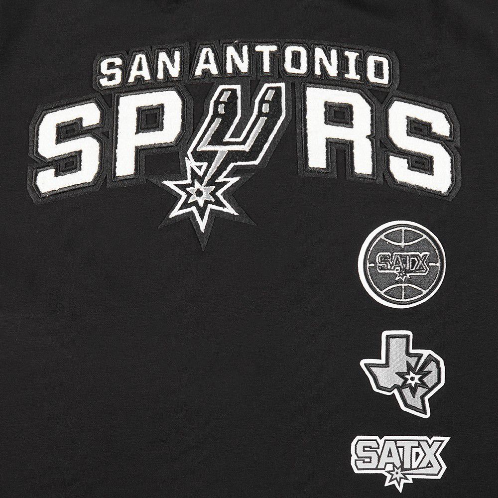 Pro Standard Women's San Antonio Spurs Black Retro Classic Boxy T-Shirt product image