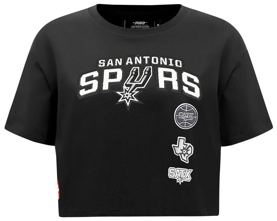 Pro Standard Women's San Antonio Spurs Black Retro Classic Boxy T-Shirt product image