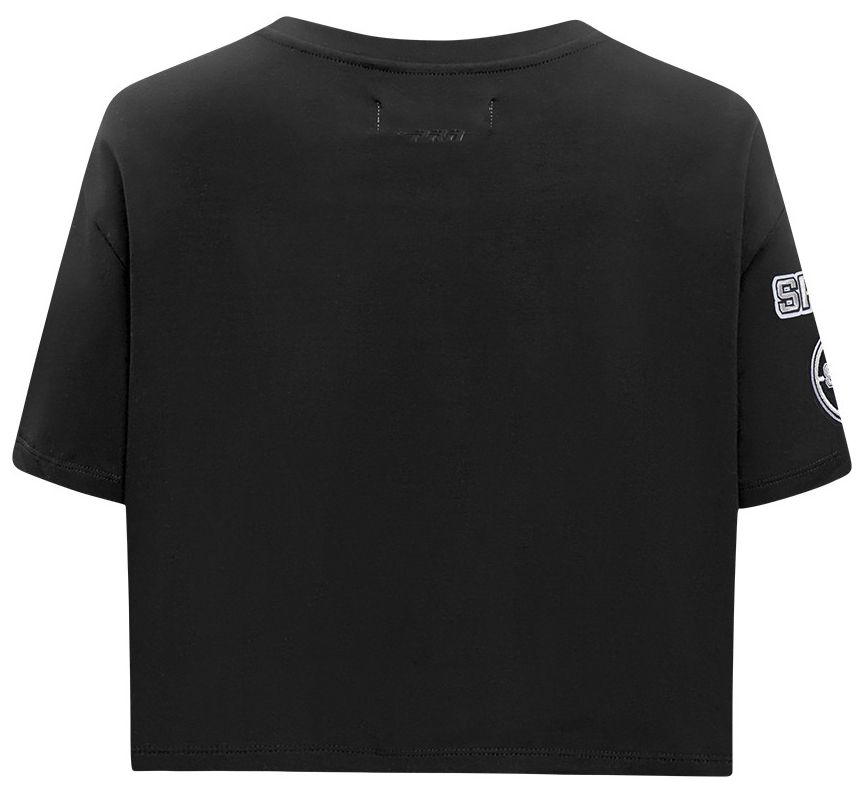 Pro Standard Women's San Antonio Spurs Black Mash Up Boxy T-Shirt product image