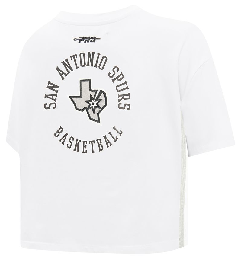 Pro Standard Women's San Antonio Spurs White Crest Emblem Boxy T-Shirt product image