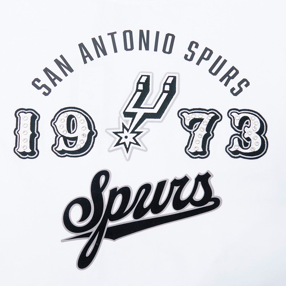 Pro Standard Women's San Antonio Spurs White Legacy Boxy T-Shirt product image