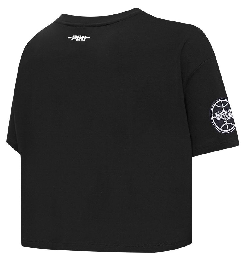 Pro Standard Women's San Antonio Spurs Black Wordplay Boxy T-Shirt product image