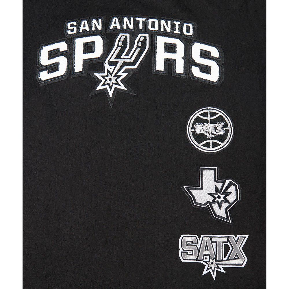 Pro Standard Youth San Antonio Spurs Black Retro Classic Taping T-Shirt product image