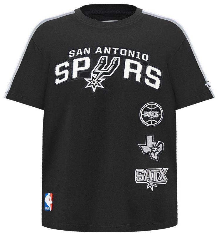 Pro Standard Youth San Antonio Spurs Black Retro Classic Taping T-Shirt product image