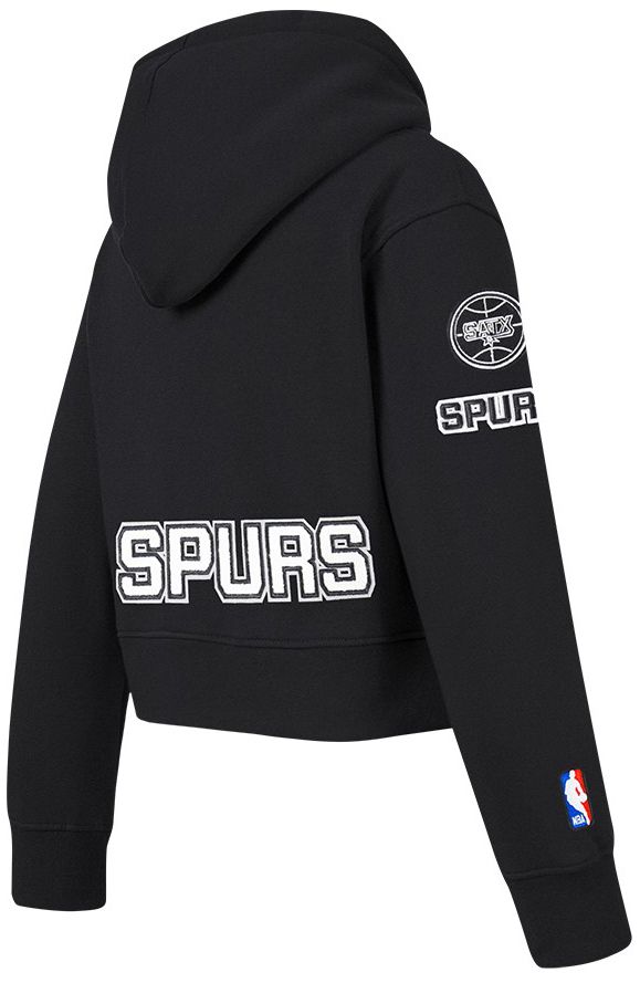 Pro Standard Girls' San Antonio Spurs Black Fleece Full Zip Hoodie product image