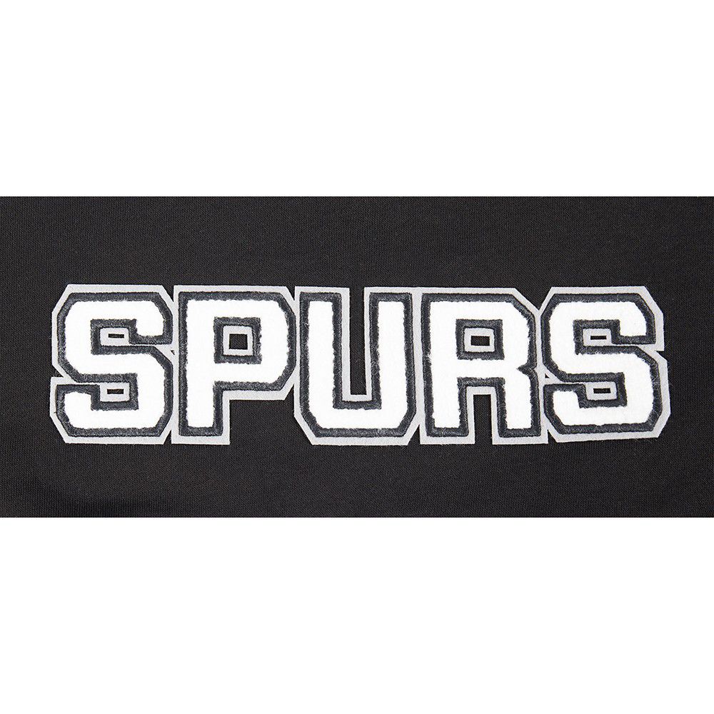 Pro Standard Girls' San Antonio Spurs Black Fleece Full Zip Hoodie product image