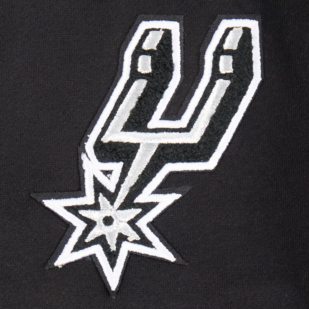 Pro Standard Girls' San Antonio Spurs Black Fleece Full Zip Hoodie product image