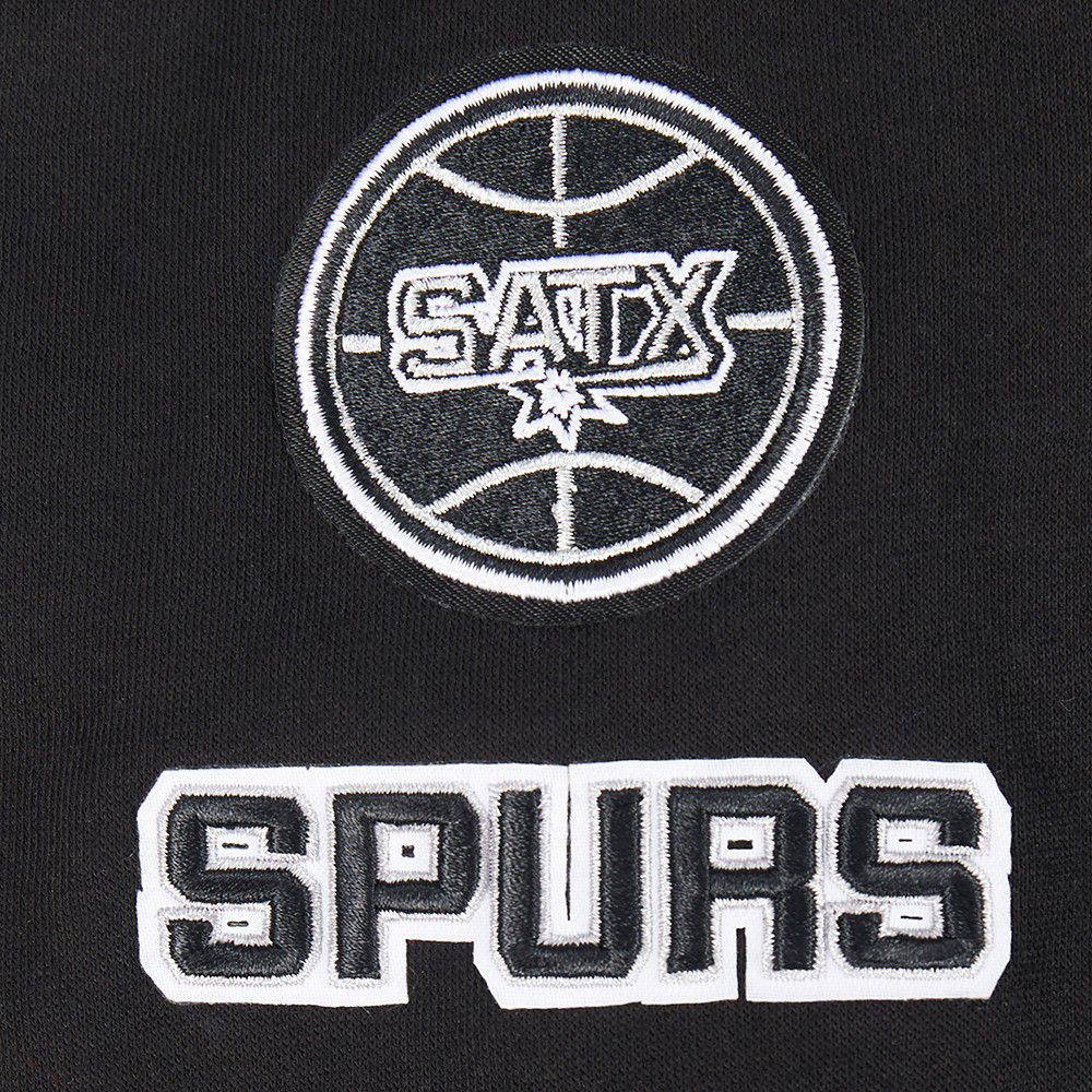 Pro Standard Girls' San Antonio Spurs Black Fleece Full Zip Hoodie product image