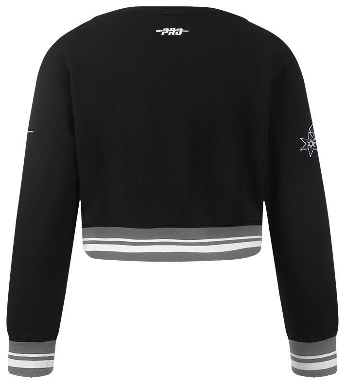 Pro Standard Girls' San Antonio Spurs Black Fleece Crewneck Sweatshirt product image