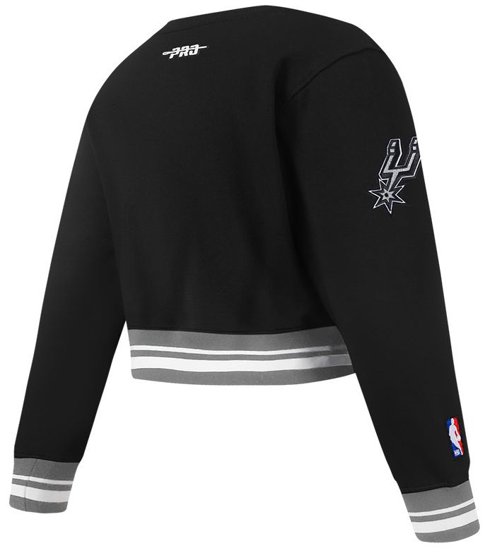 Pro Standard Girls' San Antonio Spurs Black Fleece Crewneck Sweatshirt product image