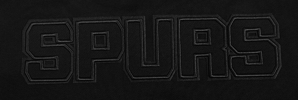 Pro Standard Women's San Antonio Spurs Black Neutral Fleece Crewneck Sweatshirt product image