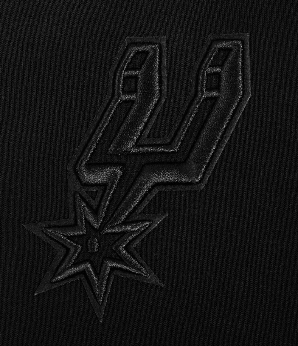 Pro Standard Women's San Antonio Spurs Black Neutral Fleece Crewneck Sweatshirt product image