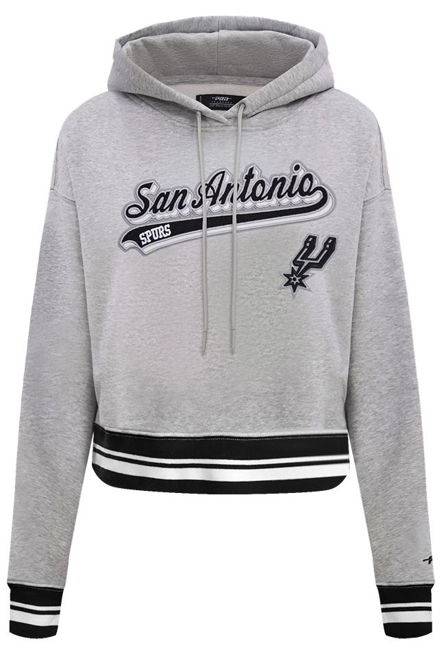 Pro Standard Women's San Antonio Spurs Black Script Tail Rib Fleece Pullover Hoodie product image