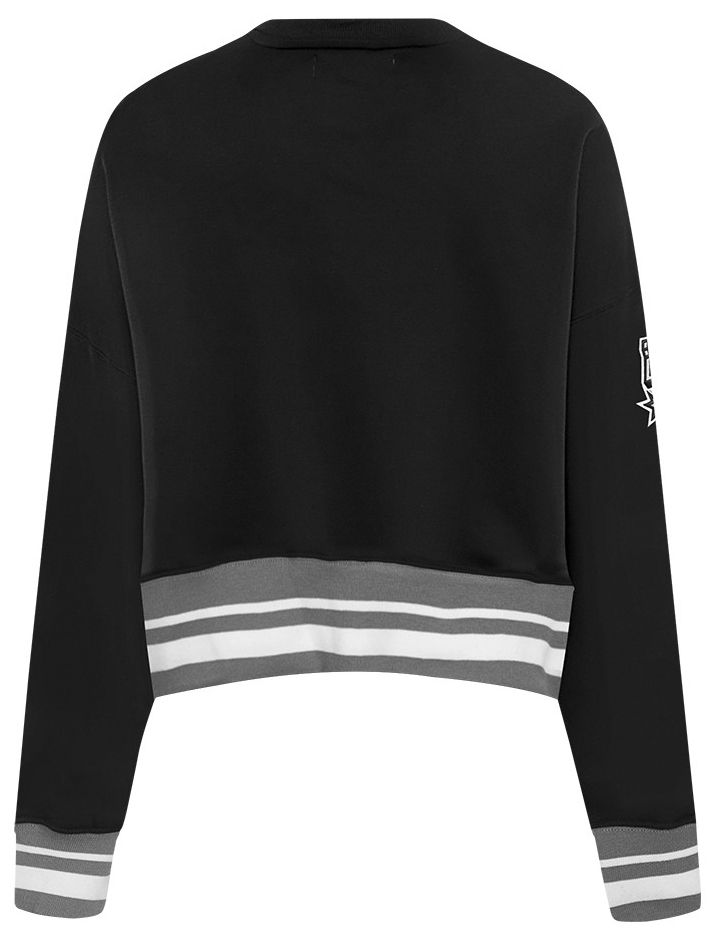 Pro Standard Women's San Antonio Spurs Black Retro Classic Fleece Crewneck Sweatshirt product image