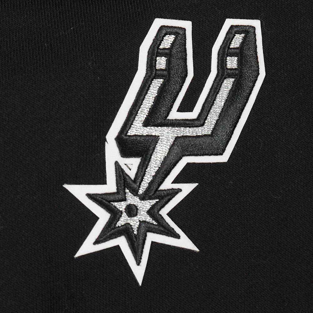 Pro Standard Women's San Antonio Spurs Black Retro Classic Fleece Crewneck Sweatshirt product image