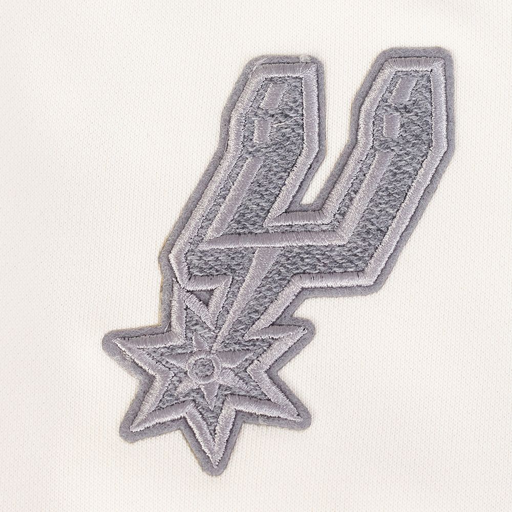 Pro Standard Women's San Antonio Spurs Off White Reverse French Terry Crewneck Sweatshirt product image