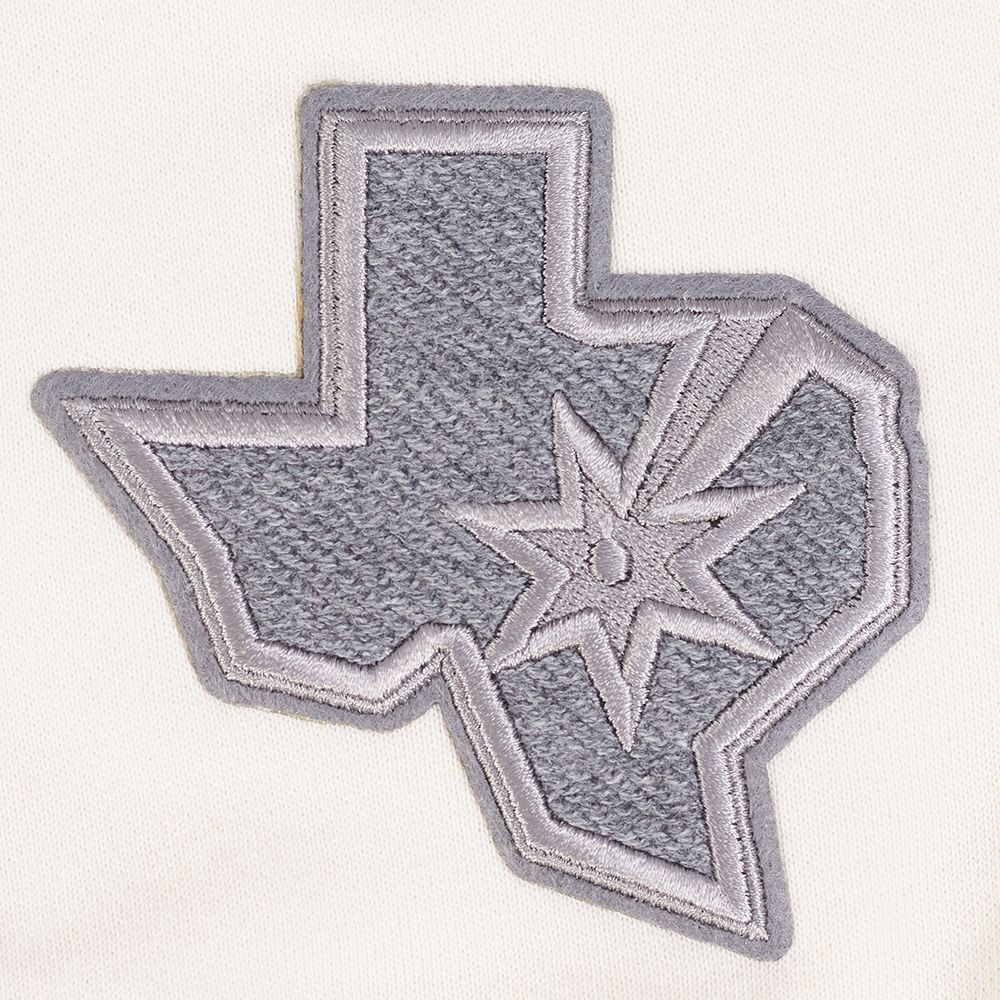 Pro Standard Women's San Antonio Spurs Off White Reverse French Terry Crewneck Sweatshirt product image