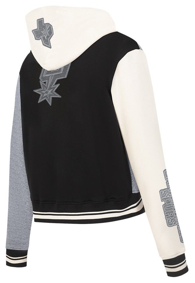 Pro Standard Women's San Antonio Spurs Black Reverse French Terry Pullover Hoodie product image