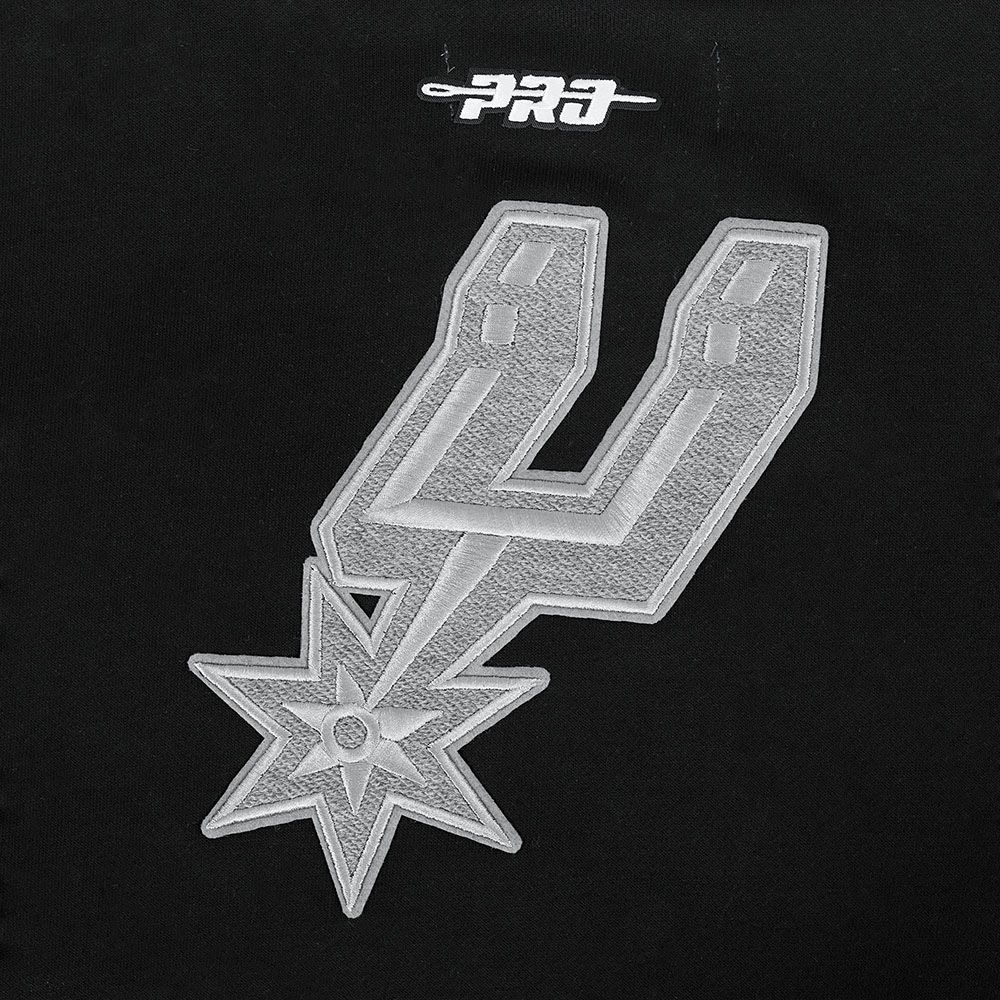 Pro Standard Women's San Antonio Spurs Black Reverse French Terry Pullover Hoodie product image