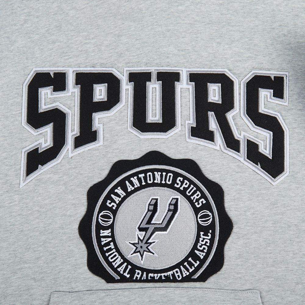 Pro Standard Women's San Antonio Spurs Grey Crest Emblem Hoodie product image