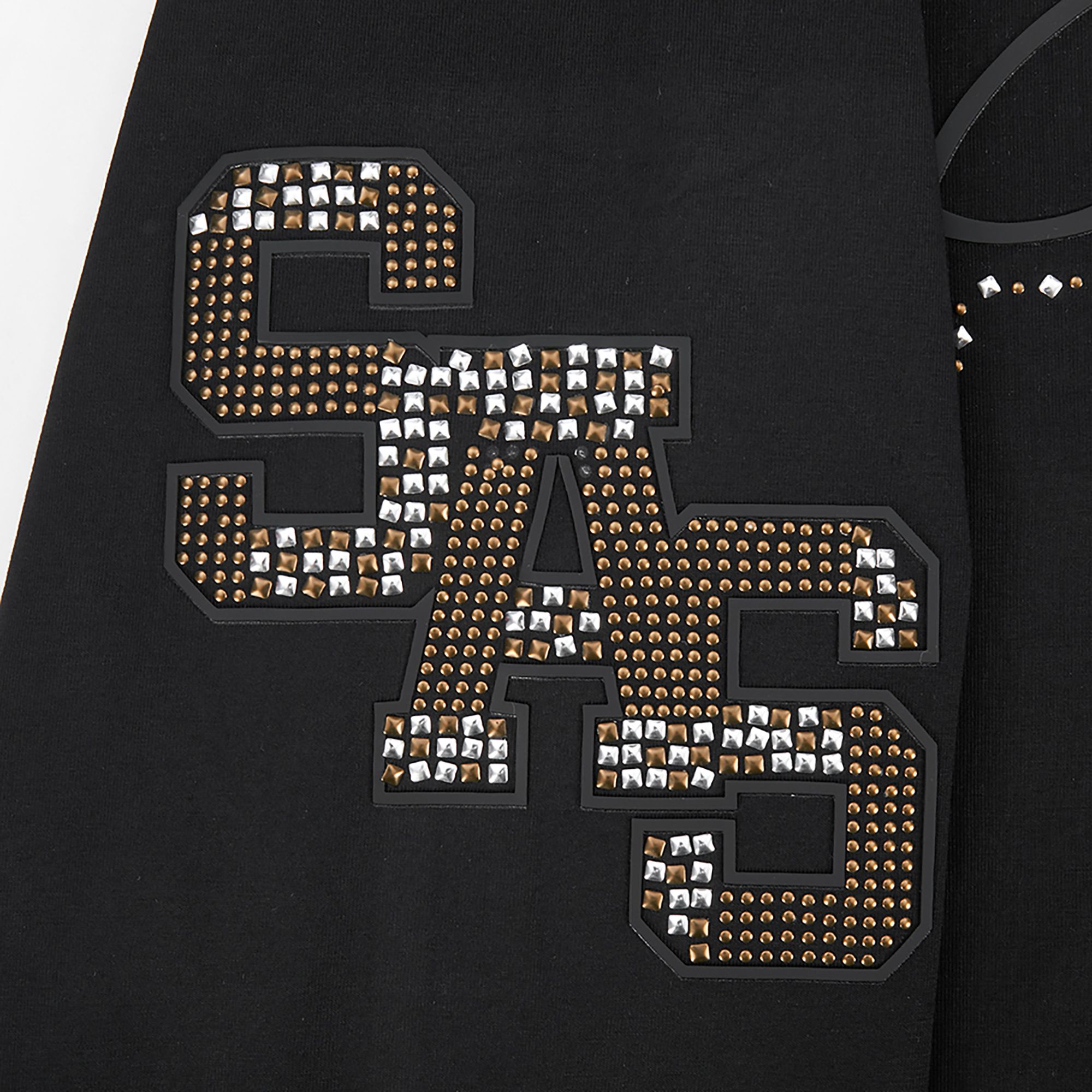 Pro Standard Women's San Antonio Spurs Black Renegade Crewneck Sweatshirt product image