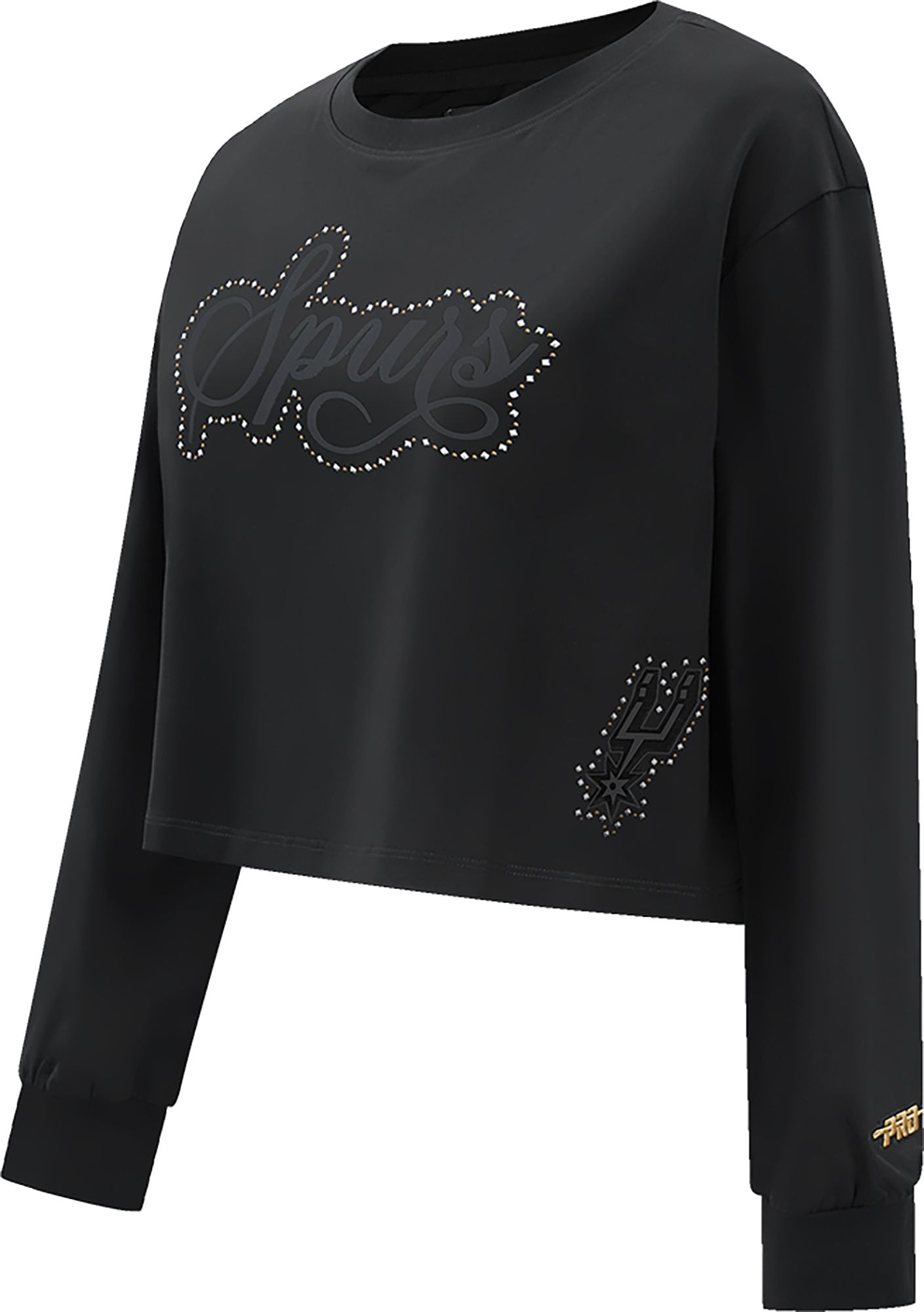 Pro Standard Women's San Antonio Spurs Black Renegade Boxy Long Sleeve Shirt product image