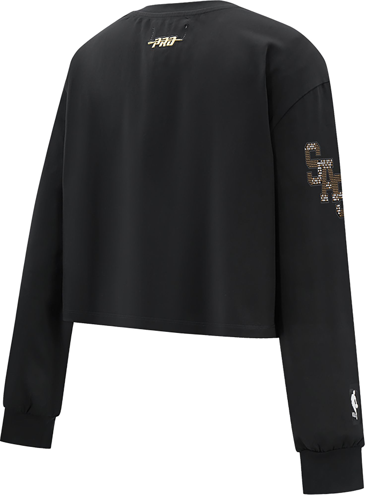 Pro Standard Women's San Antonio Spurs Black Renegade Boxy Long Sleeve Shirt product image