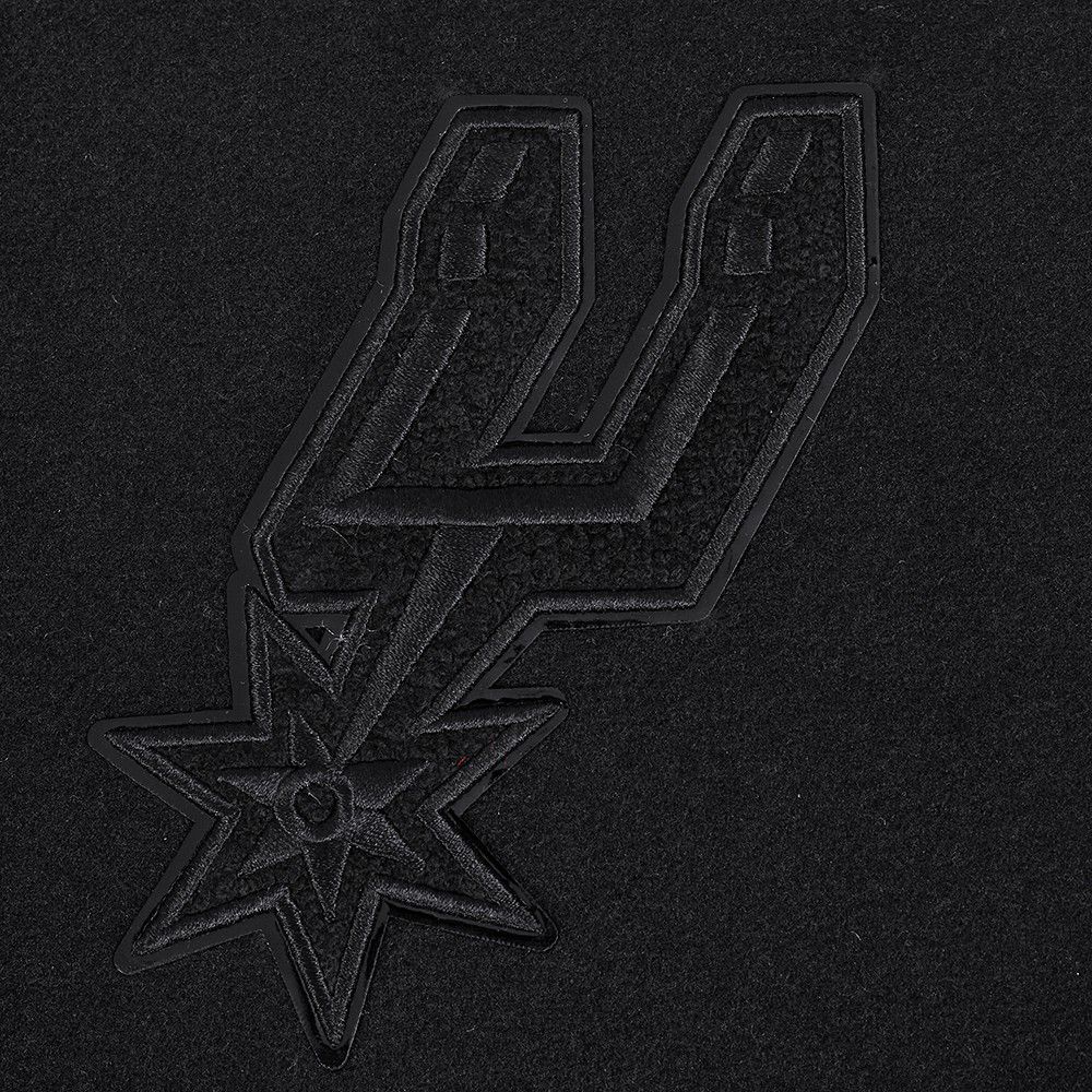 Pro Standard Women's San Antonio Spurs Black Classic Wool Varsity Jacket product image