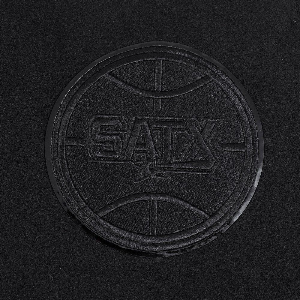 Pro Standard Women's San Antonio Spurs Black Classic Wool Varsity Jacket product image