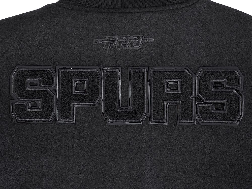 Pro Standard Women's San Antonio Spurs Black Classic Wool Varsity Jacket product image