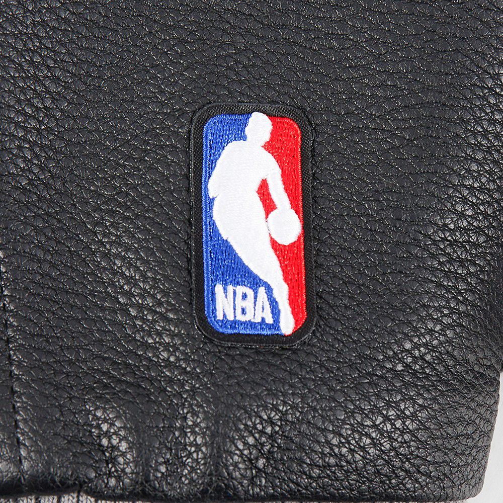 Pro Standard Women's San Antonio Spurs Black Mash Up Rib Wool Varsity Jacket product image