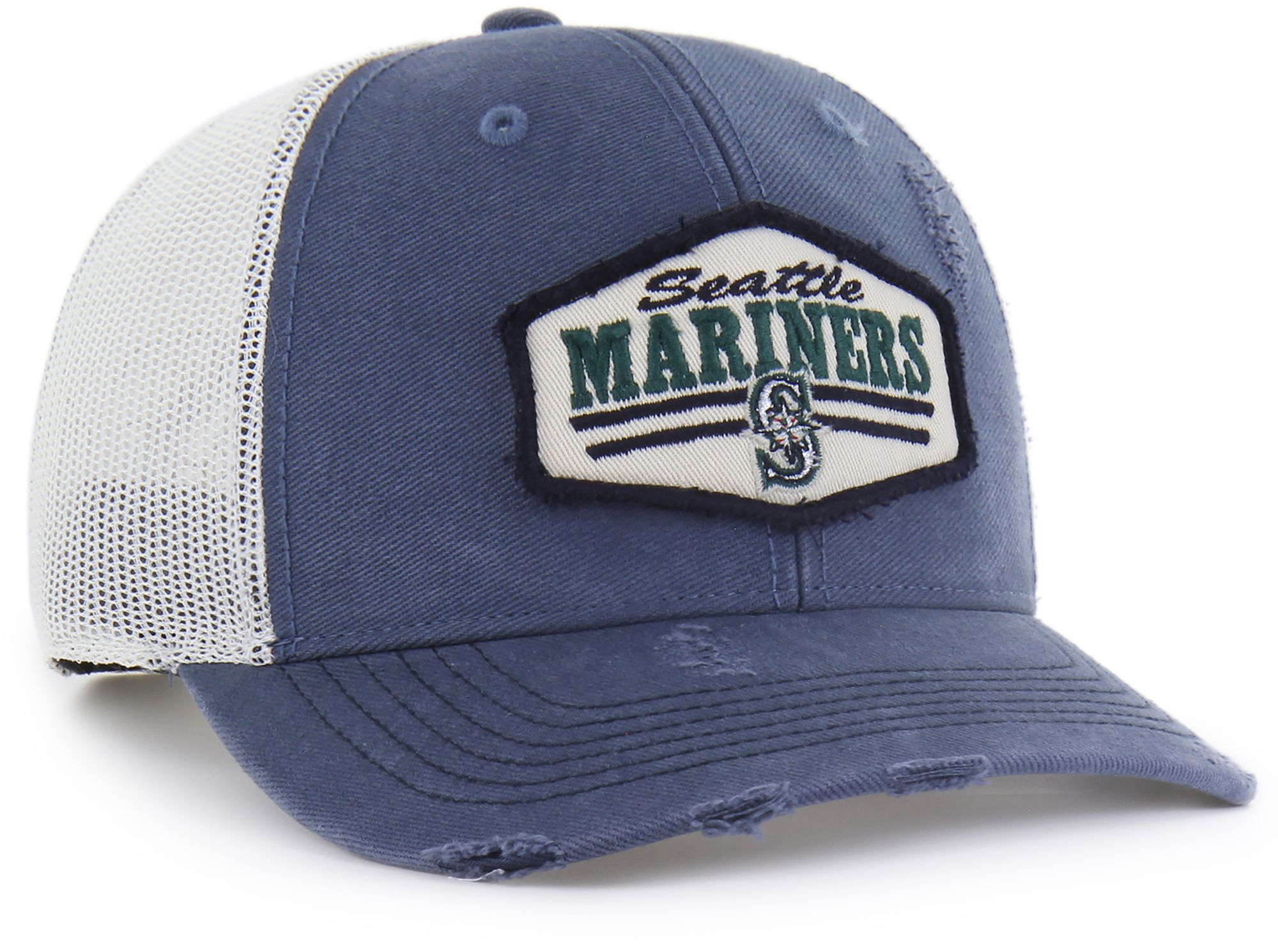 '47 Adult Seattle Mariners Navy Salvage Adjustable Trucker Hat product image