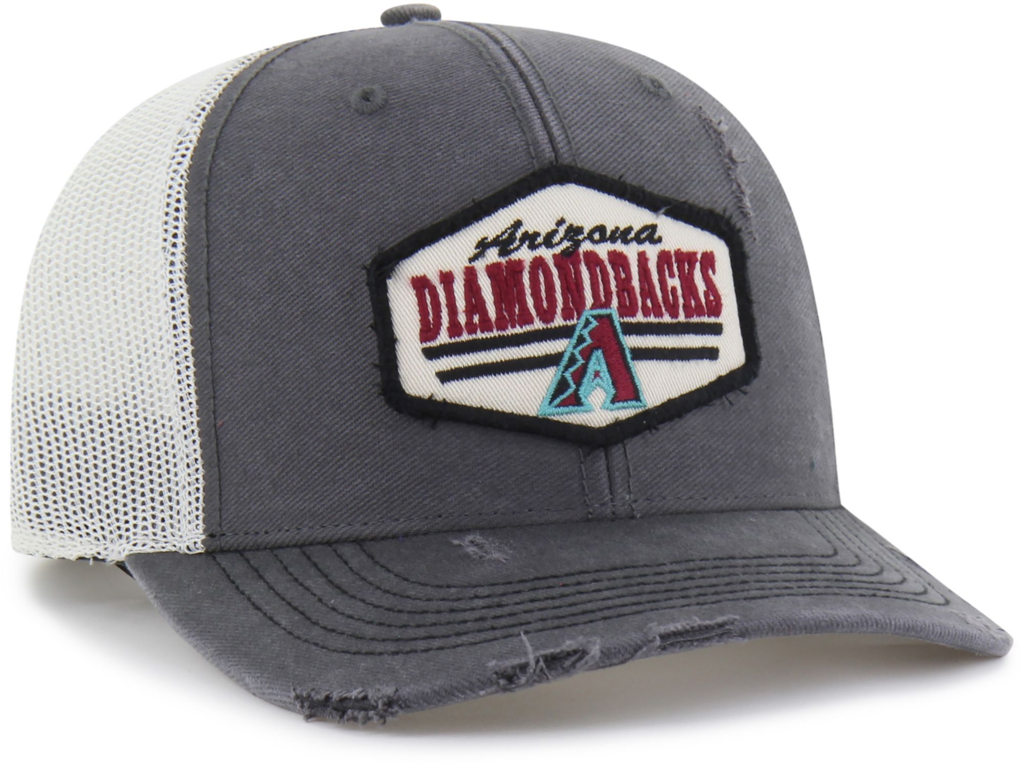 '47 Adult Arizona Diamondbacks Black Salvage Adjustable Trucker Hat product image