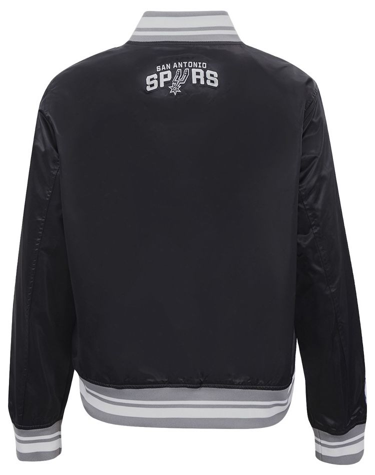 Pro Standard Women's San Antonio Spurs Black Script Tail Satin Jacket product image
