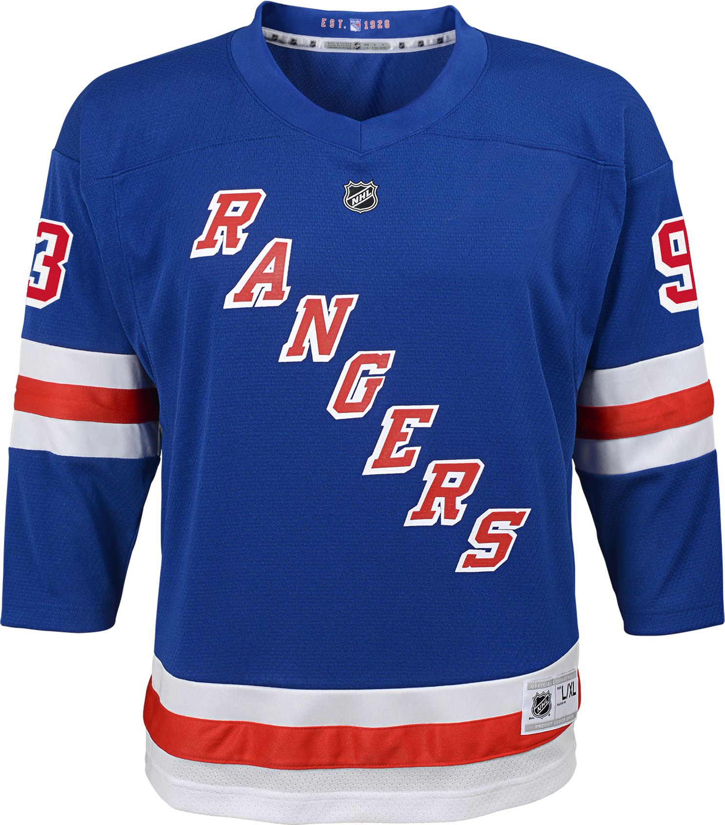 ny rangers youth jersey