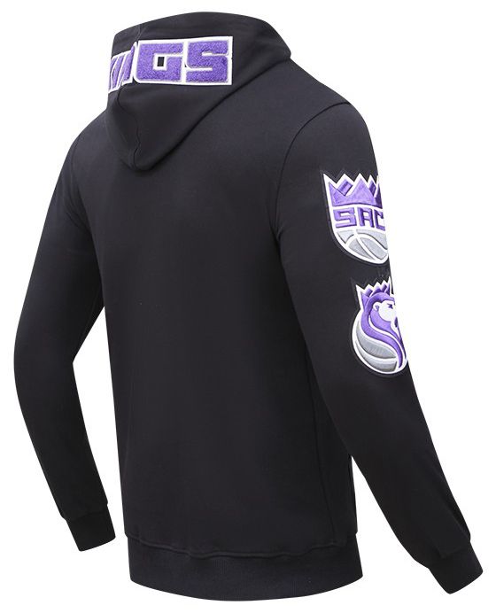 Pro Standard Men's Sacramento Kings Black Classic Chenille Full-Zip Hoodie product image