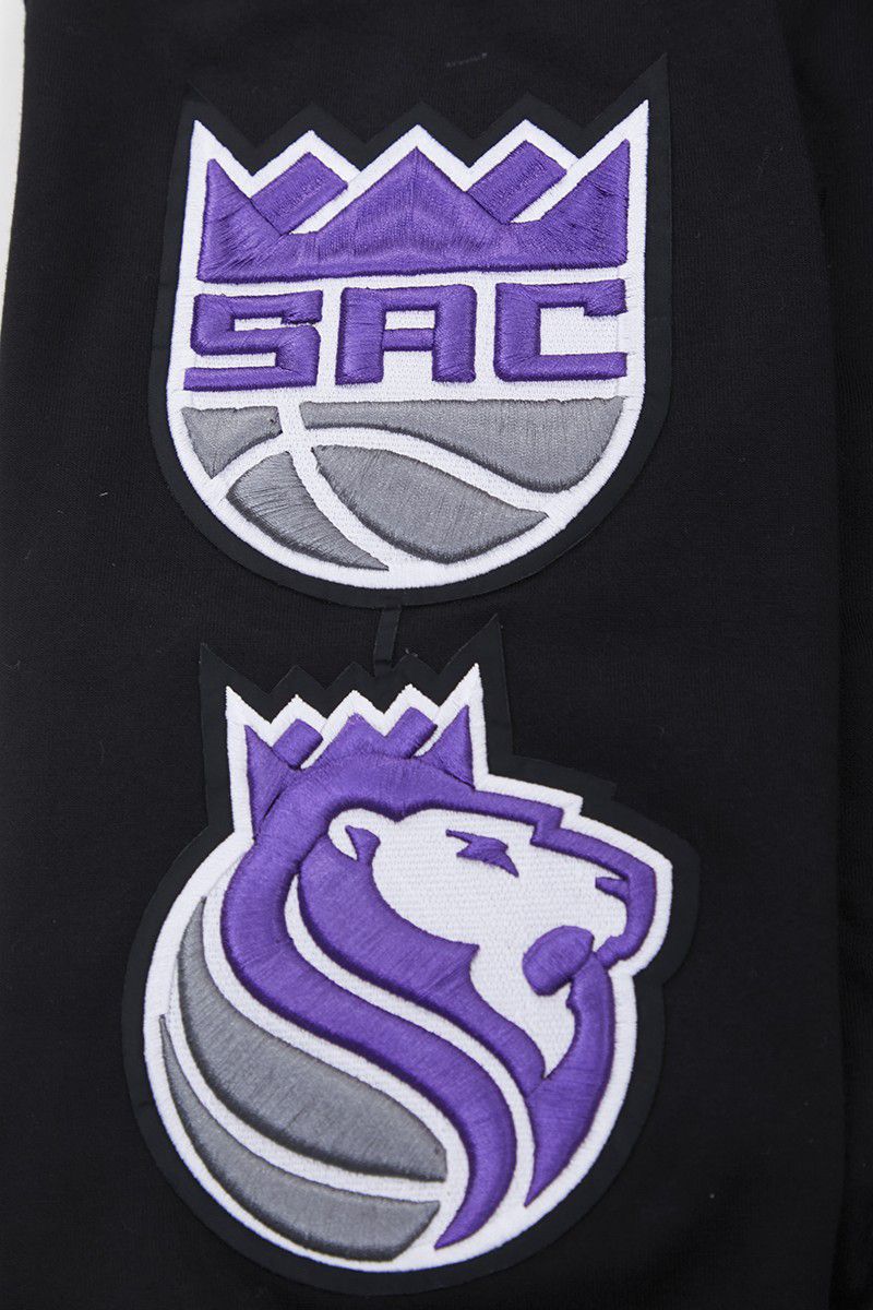 Pro Standard Men's Sacramento Kings Black Classic Chenille Full-Zip Hoodie product image