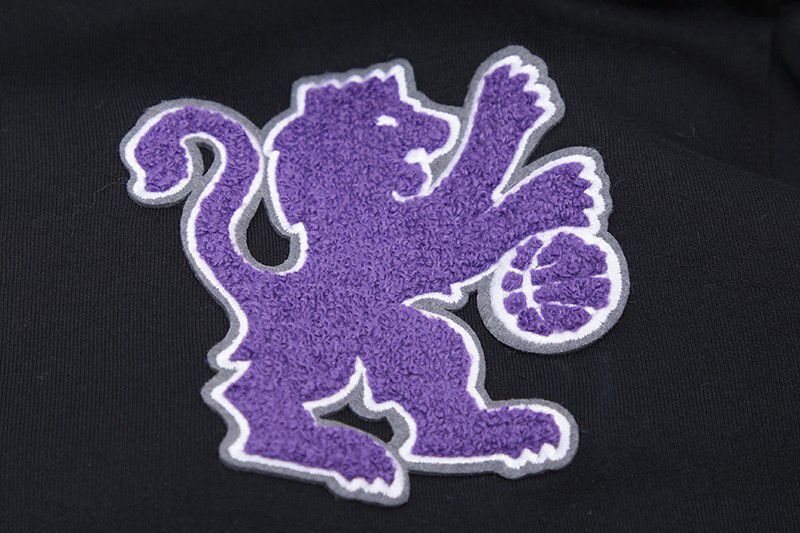 Pro Standard Men's Sacramento Kings Black Classic Chenille Full-Zip Hoodie product image