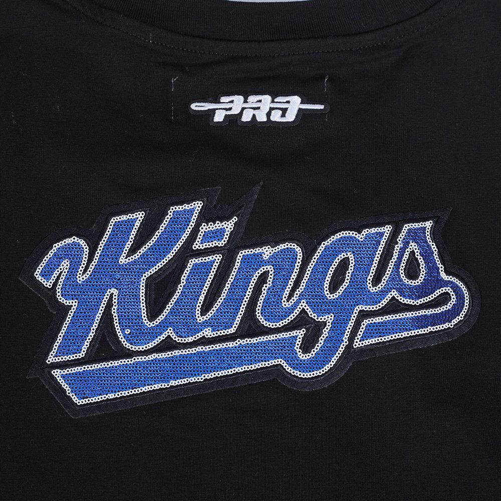 Pro Standard Women's Sacramento Kings Black Game Day Classics Baby Doll T-Shirt product image