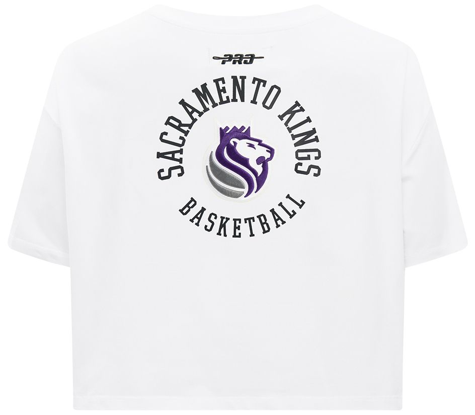 Pro Standard Women's Sacramento Kings White Crest Emblem Boxy T-Shirt product image