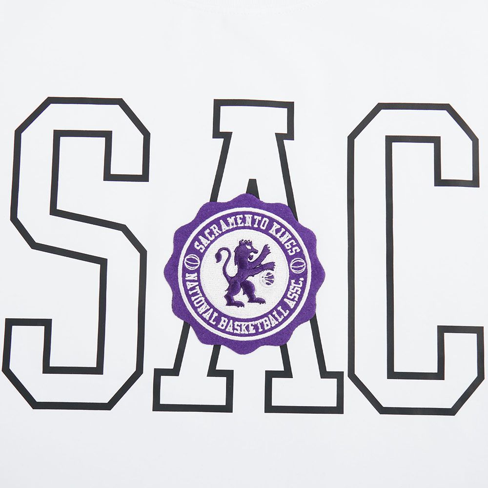 Pro Standard Women's Sacramento Kings White Crest Emblem Boxy T-Shirt product image