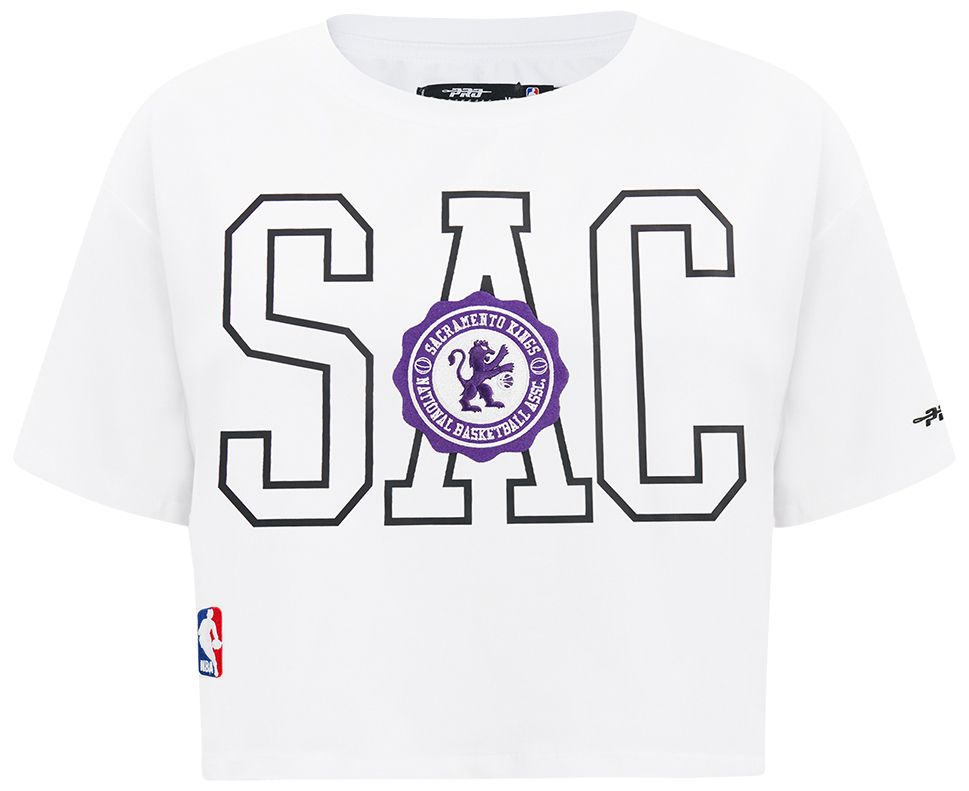 Pro Standard Women's Sacramento Kings White Crest Emblem Boxy T-Shirt product image