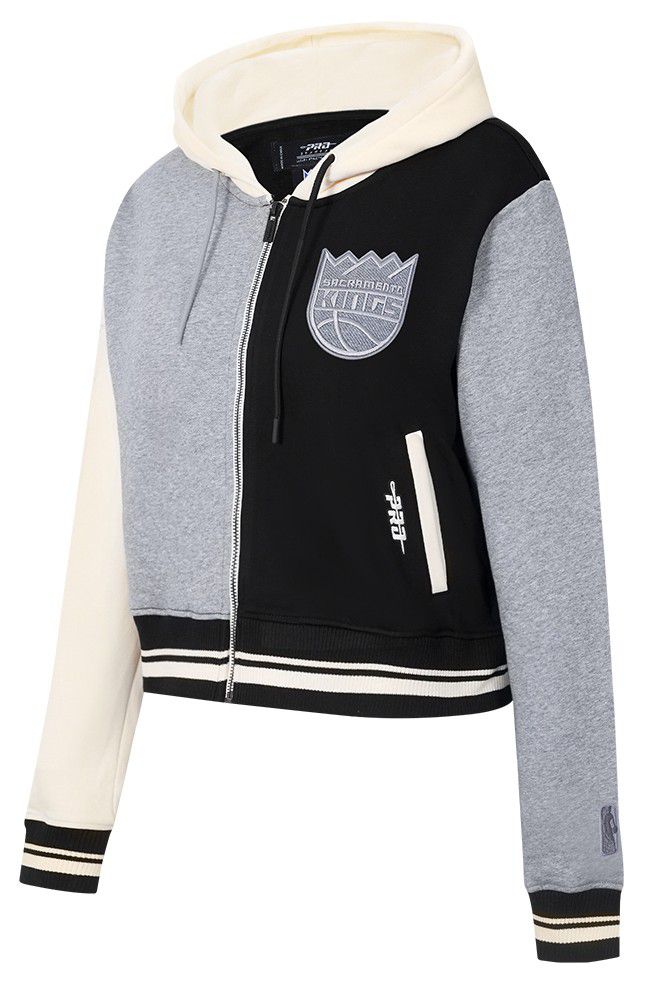 Pro Standard Women's Sacramento Kings Black Reverse French Terry Pullover Hoodie product image