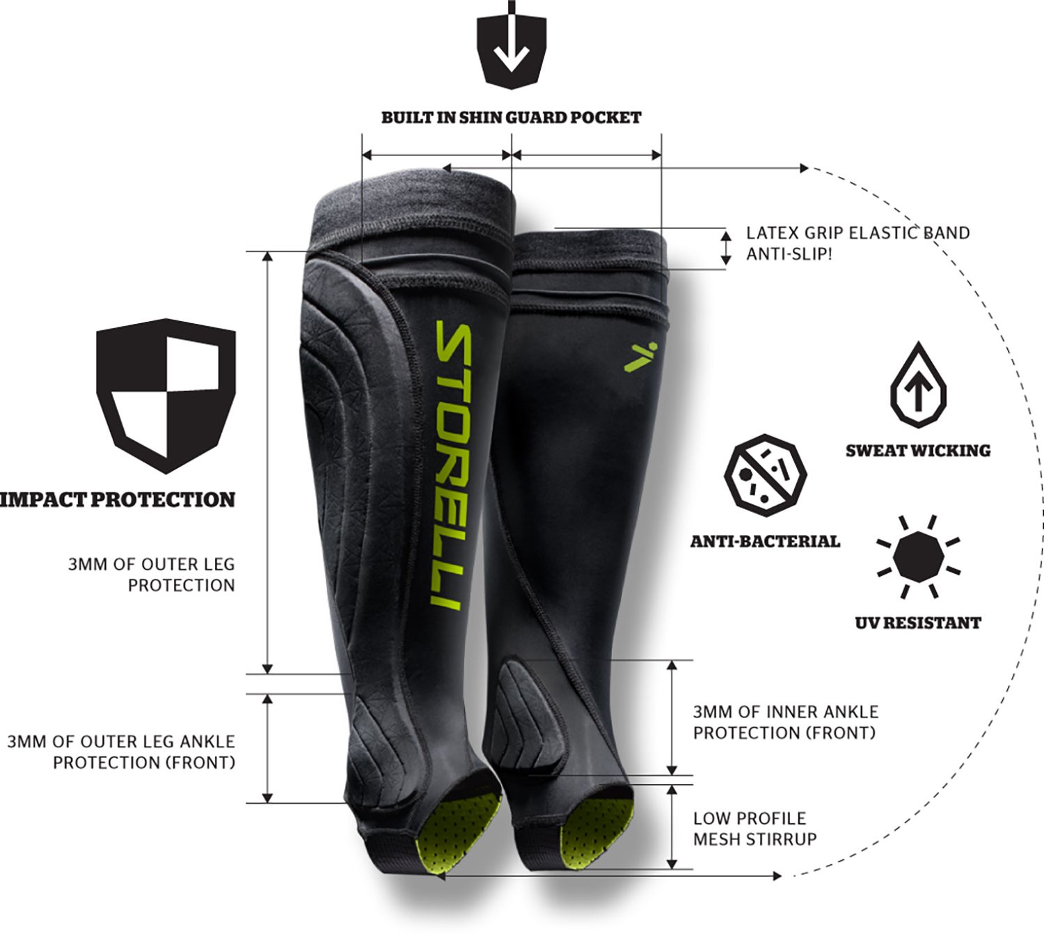 Storelli BodyShield Leg Guards product image