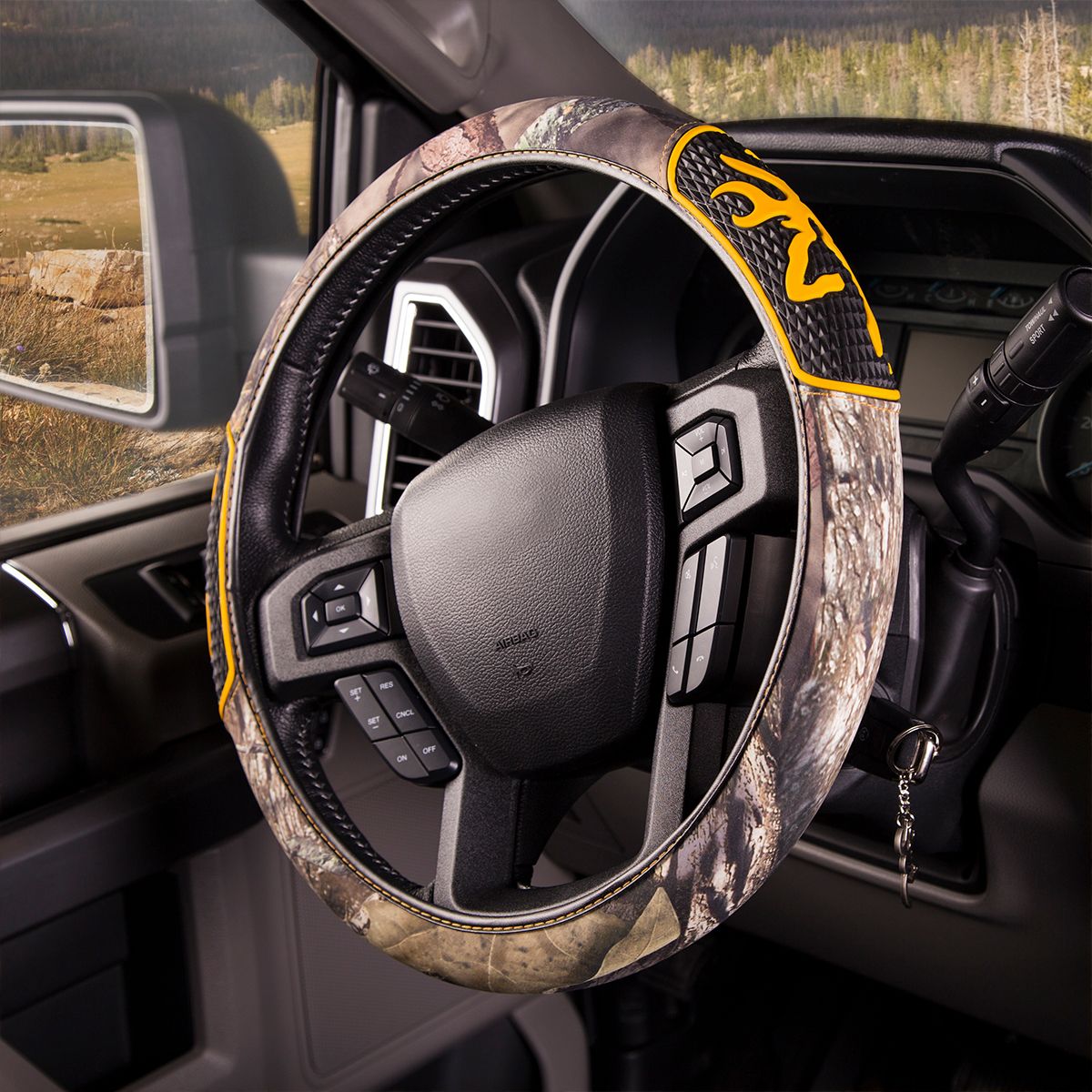Browning Pistol Grip Steering Wheel Cover product image