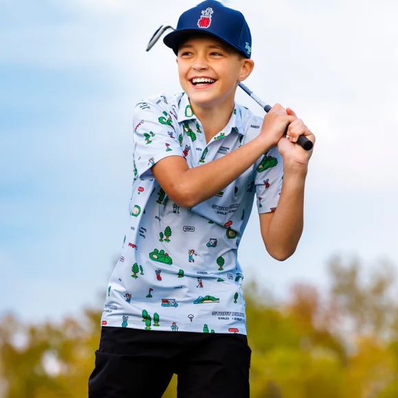 Waggle Boys' Gamer Golf Polo product image