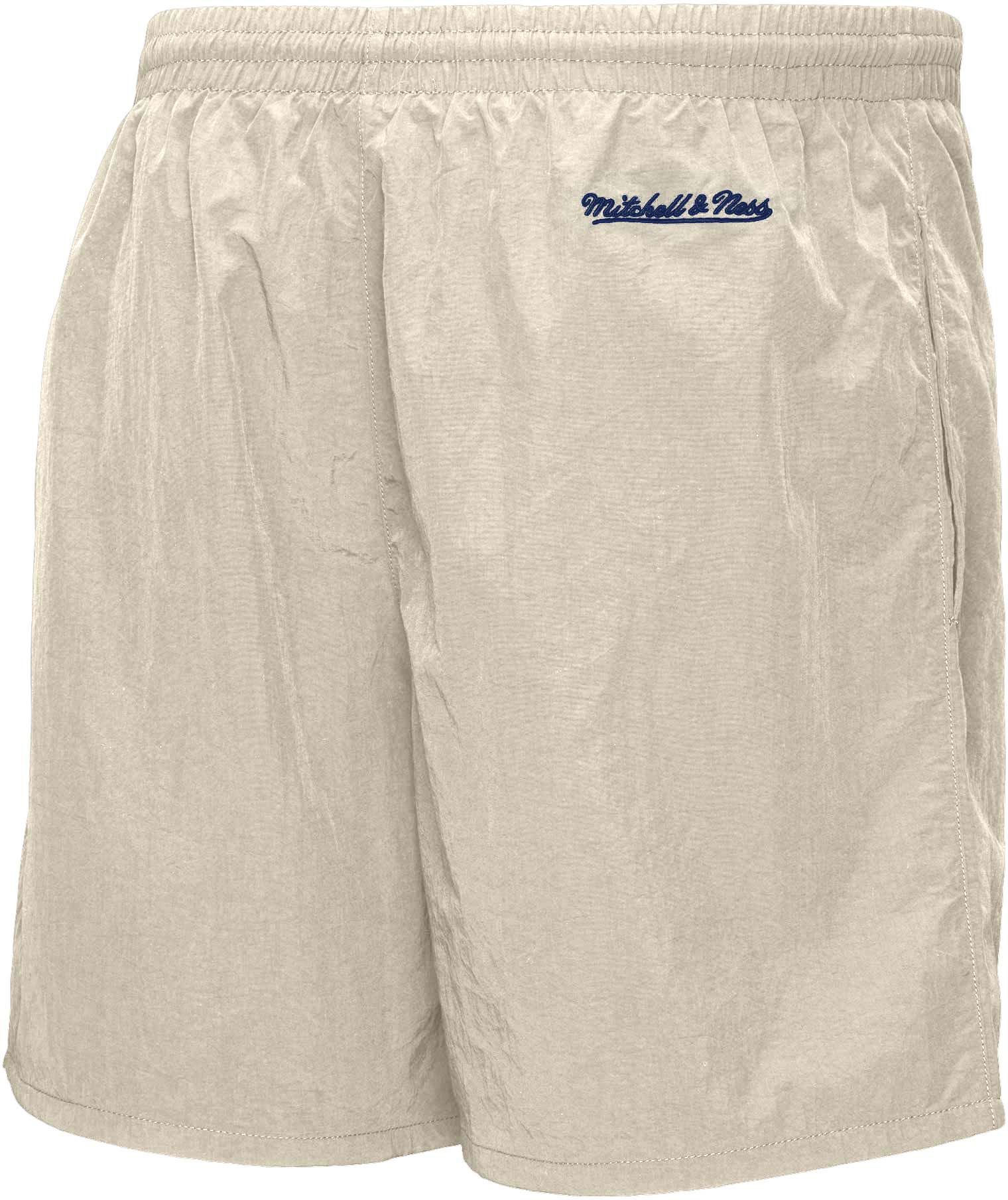 Mitchell & Ness Adult Chicago Cubs Vinyl Logo Cream Athletic Shorts product image